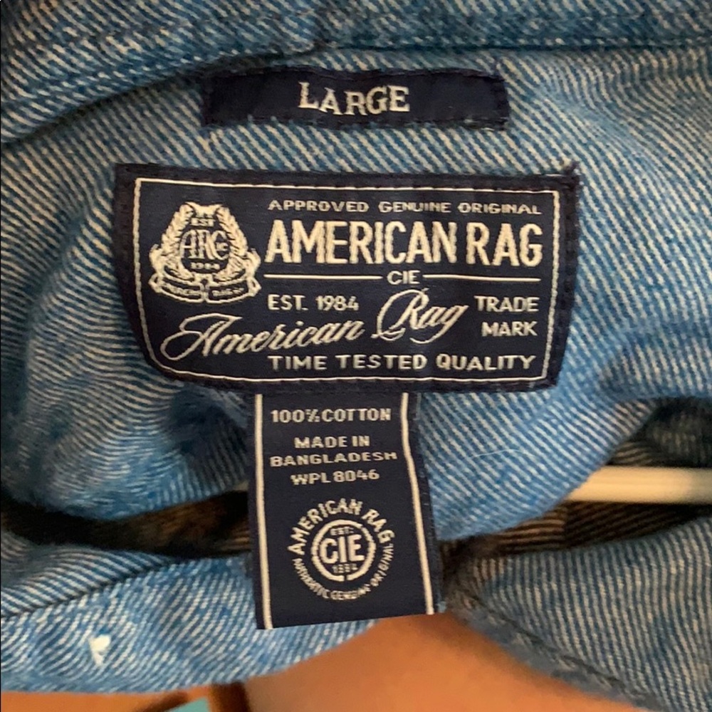 Men’s size large American Rag button down - Picture 2 of 2